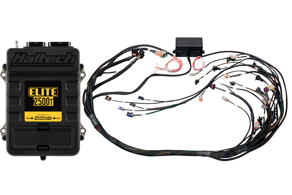 Haltech - Elite 2500 T + GM GEN IV LSx (LS2/LS3 etc) non DBW Terminated Harness Kit HT-151335