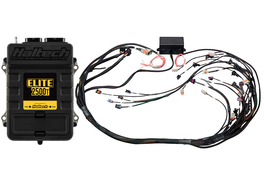 Haltech - Elite 2500 T + GM GEN IV LSx (LS2/LS3 etc) DBW Ready Terminated Harness Kit HT-151337