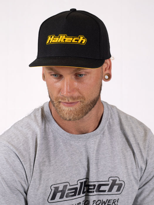 Haltech - Haltech Snapback Cap Black with Yellow Logo HT-301001