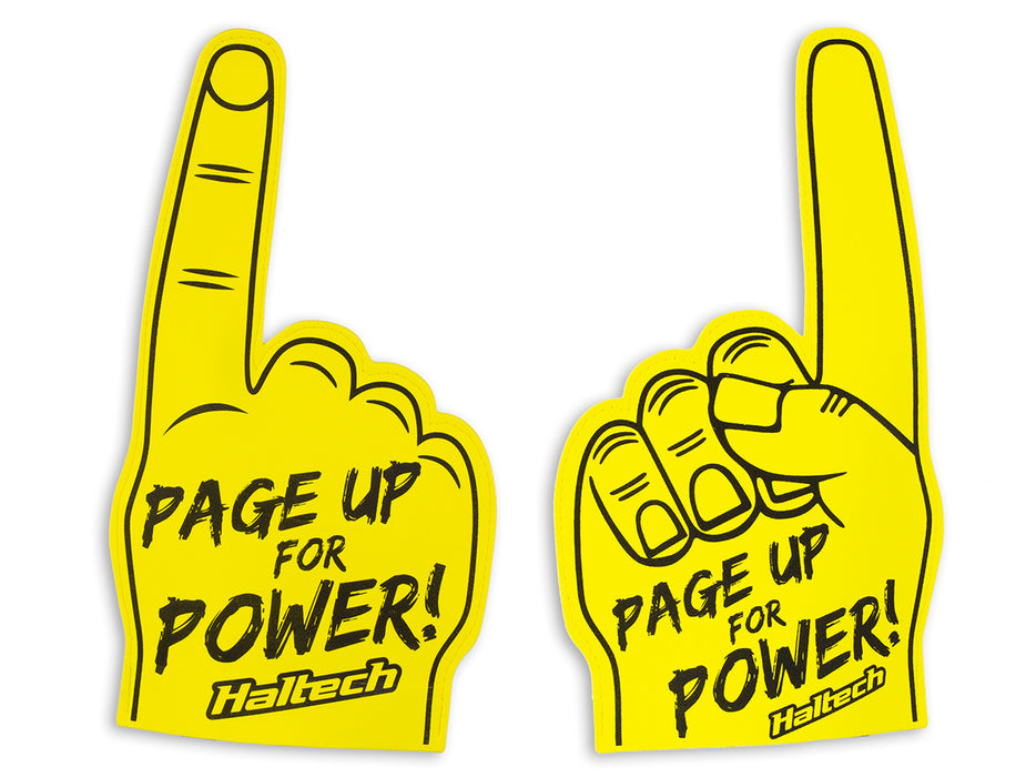 Haltech - Haltech "Page Up for Power" Foam Finger HT-309023