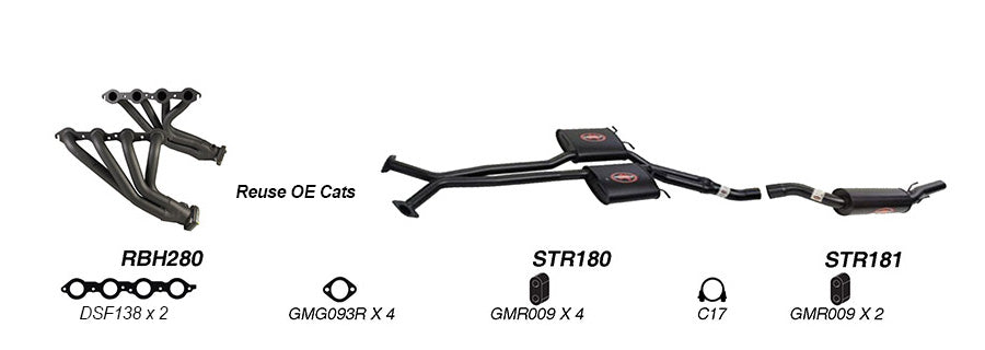 Redback Exhaust System to suit Holden Commodore (01/2004 - 01/2007)