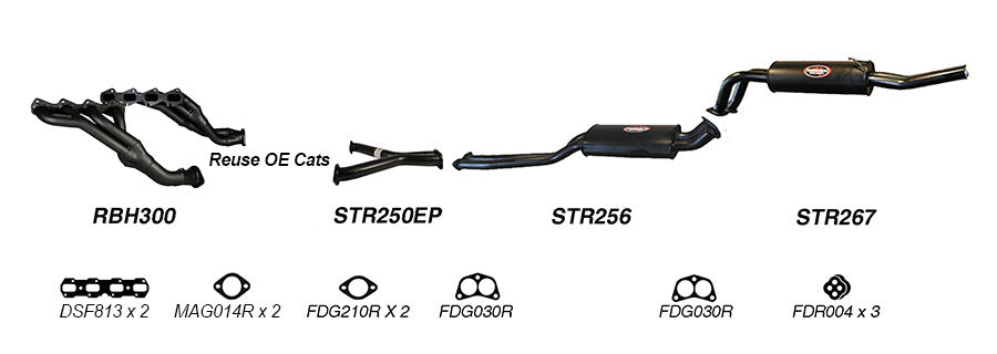 Redback Exhaust System to suit Ford Falcon (10/2005 - 04/2008)