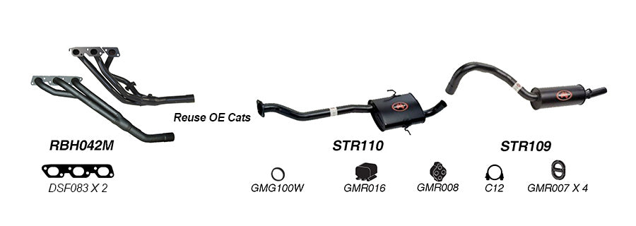 Redback Exhaust System to suit Holden Commodore (01/1995 - 01/2000)