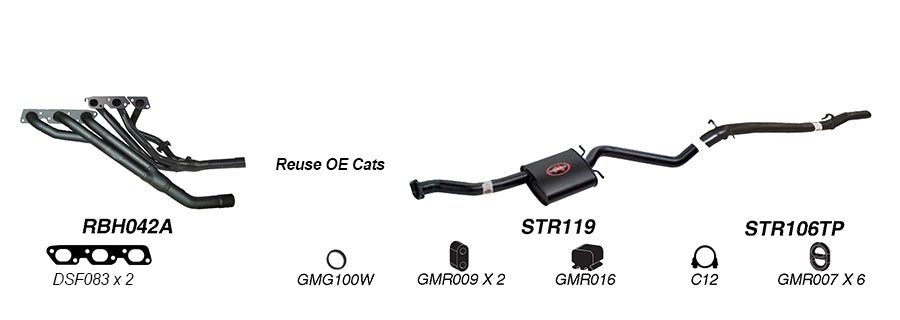 Redback Exhaust System to suit Holden Caprice (01/1995 - 1999), Statesman (01/1995 - 01/1999)