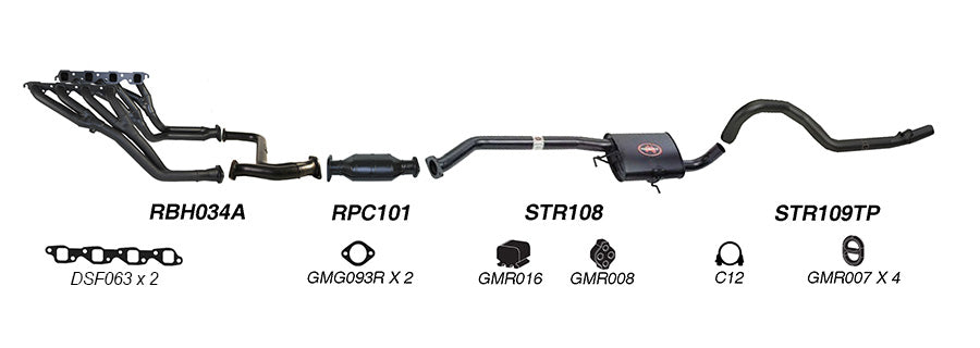 Redback Exhaust System to suit Ford Falcon (02/2008 - 12/2014)