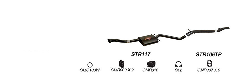 Redback Exhaust System to suit Holden Calais (01/1995 - 01/1997), Commodore (01/1995 - 01/1997)