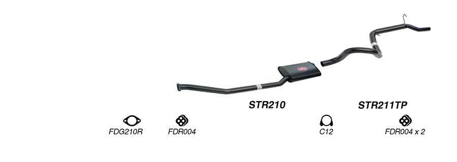 Redback Exhaust System to suit Ford Fairmont (01/1992 - 09/2002), Falcon (03/1992 - 09/2002)