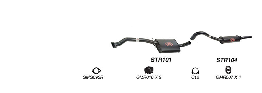 Redback Exhaust System to suit Holden Commodore (01/1986 - 1988), Calais (01/1986 - 1988)