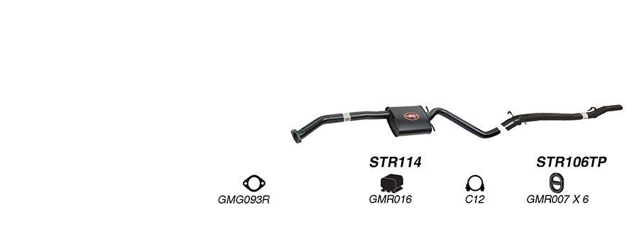 Redback Exhaust System to suit Holden Caprice (01/1990 - 01/1999), Statesman (01/1990 - 01/1999)