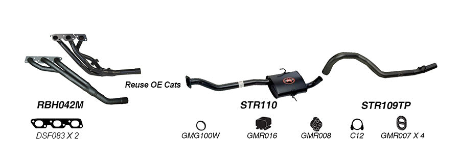 Redback Exhaust System to suit Holden Commodore (01/1995 - 2000)