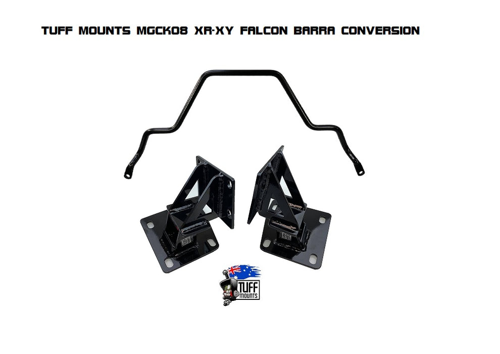 TUFF MOUNTS BARRA CONVERSION KIT INTO XR-XY FORD FALCON