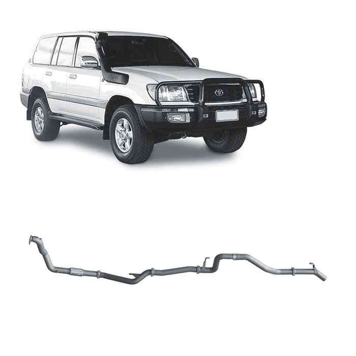 Redback Extreme Duty Exhaust to suit Toyota Landcruiser 105 Series Wagon (03/1998 - 10/2007)