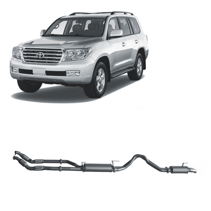 Redback Extreme Duty Exhaust to suit Toyota Landcruiser 200 Series 4.5L V8 (11/2007 - 09/2015)