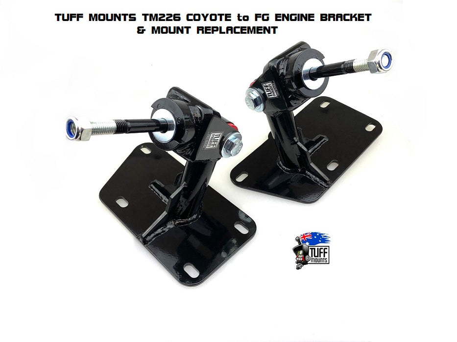 TUFF MOUNTS FORD COYOTE  to FG FALCON ENGINE MOUNTS