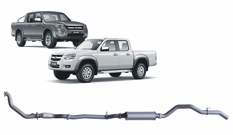 Redback Extreme Duty Exhaust to suit Ford Ranger (01/2006 - 08/2011), Mazda BT-50 (11/2006 - 10/2011)