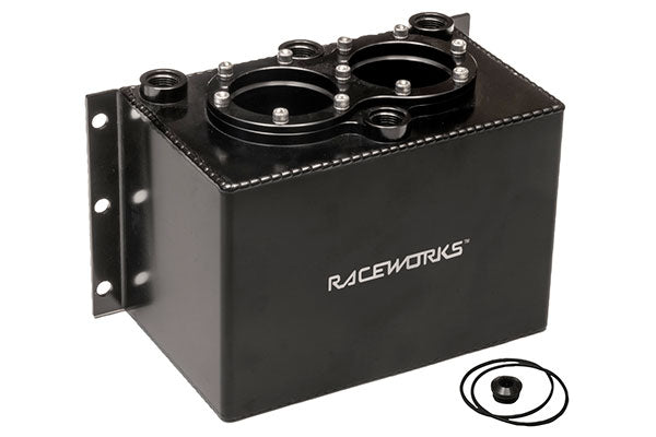 Raceworks 3.0L Surge Tank 4x AN-6 ORB Suits Twin 60mm Pumps