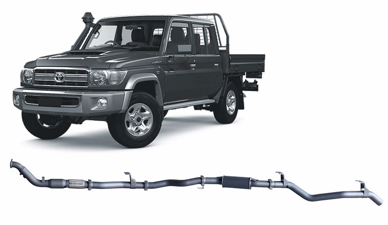 Redback Extreme Duty Exhaust to suit Toyota Landcruiser 79 Series Double Cab (01/2012 - 10/2016)